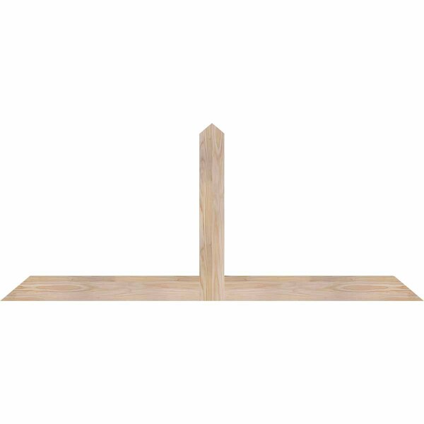 Ekena Millwork Portland Smooth Timber Gable Bracket, Douglas Fir, 60"W x 25"H x 1 1/2"D x 3 1/2"F, 10/12 Pitch GBW060X25X0204POR00SDF - main